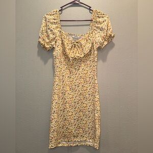 Floral Puff Dress